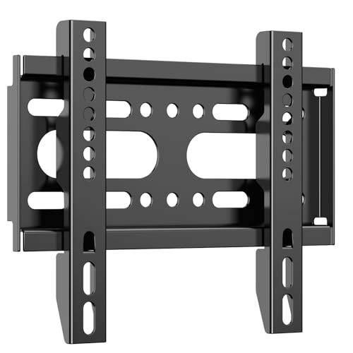 JXMTSPW Fixed TV Wall Bracket for 14-42 Screen Monitor TV Bracket Low Profile Fixed Flat Wall Mount 25kg Capacity Max VESA 200x200m 32 39 40 Ultra Slim Small Television Mount Monitor Wall Mount