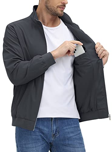 Tacvasen Bomber Jackets For Men Mens Jackets Casual Stylish Bomber Jacket Men Varsity Jacket Men Travel Jackets For Men With Hidden Pockets #TOP3