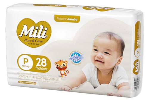 Mili Fralda Love & Care Jumbo Tamanho 1X28
