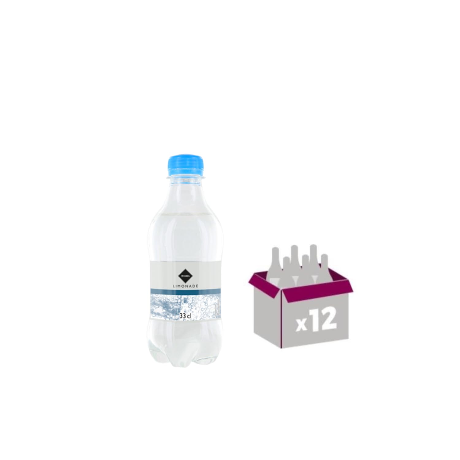 Lot Sirop Rioba & limonade: Sirop Rioba Menthe verte 1L - Limonade Rioba (12x33cl)