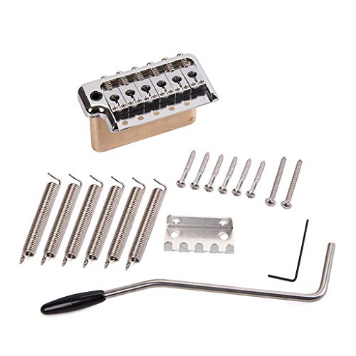 Miniatura 3 de Alnicov - Sistema De Trémolo De Guitarra Eléctrica; Puente De Latón Y Monturas De Acero Inoxidable Para El Reemplazo De La Guitarra Strat St