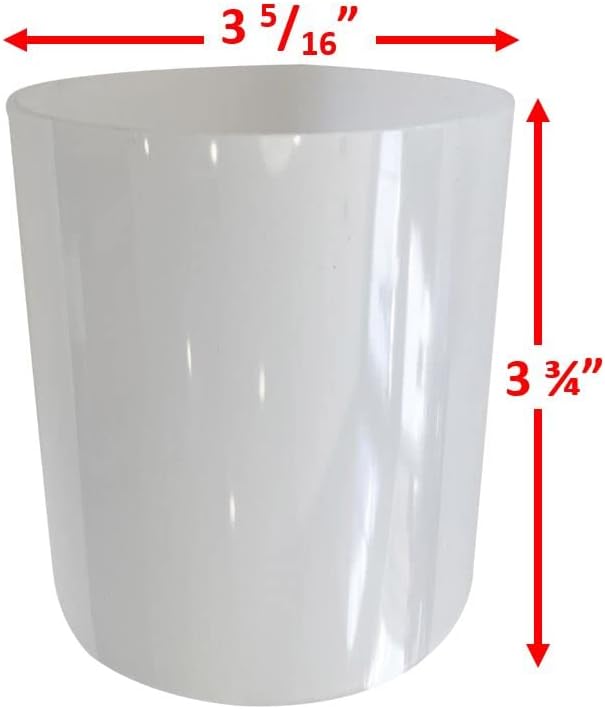 Spree Frosted Plastic Lens Globe for 3 Tier Metal Low Voltage Path Lights Compatible/Replacement for Malibu Landscape Lighting CL191, 8301-9200-01 or 1301-9200-80, 3.75" x 3.3" image 4