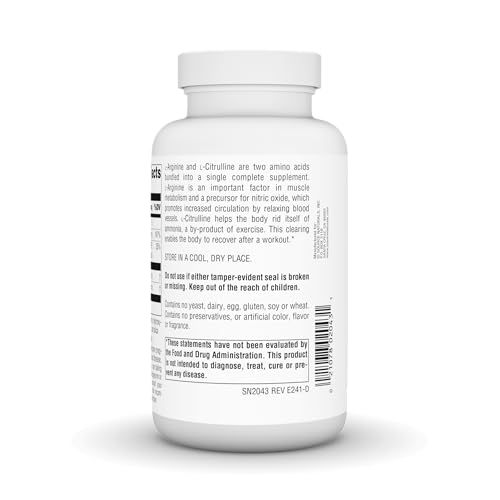 Source Naturals L-Arginine L-Citrulline Complex, 120 Tablets, 1000 mg