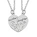 Luvalti Mother & Daughter Pendant Necklace - 2x20'' Chain + 2 Necklace Pendants - Best