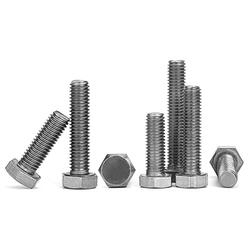 Image of Manloney LLC Universal Screws M9 Hex Head Cap Bolts 1.5mm Pitch Fine Thread 9mm Stainless Steel Screw Bolt (M9-1.5 x 30mm)