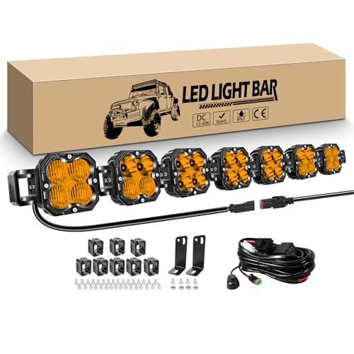 Barre lumineuse led longue portée pour rouler de nuit en toute sécurité sans angle mort