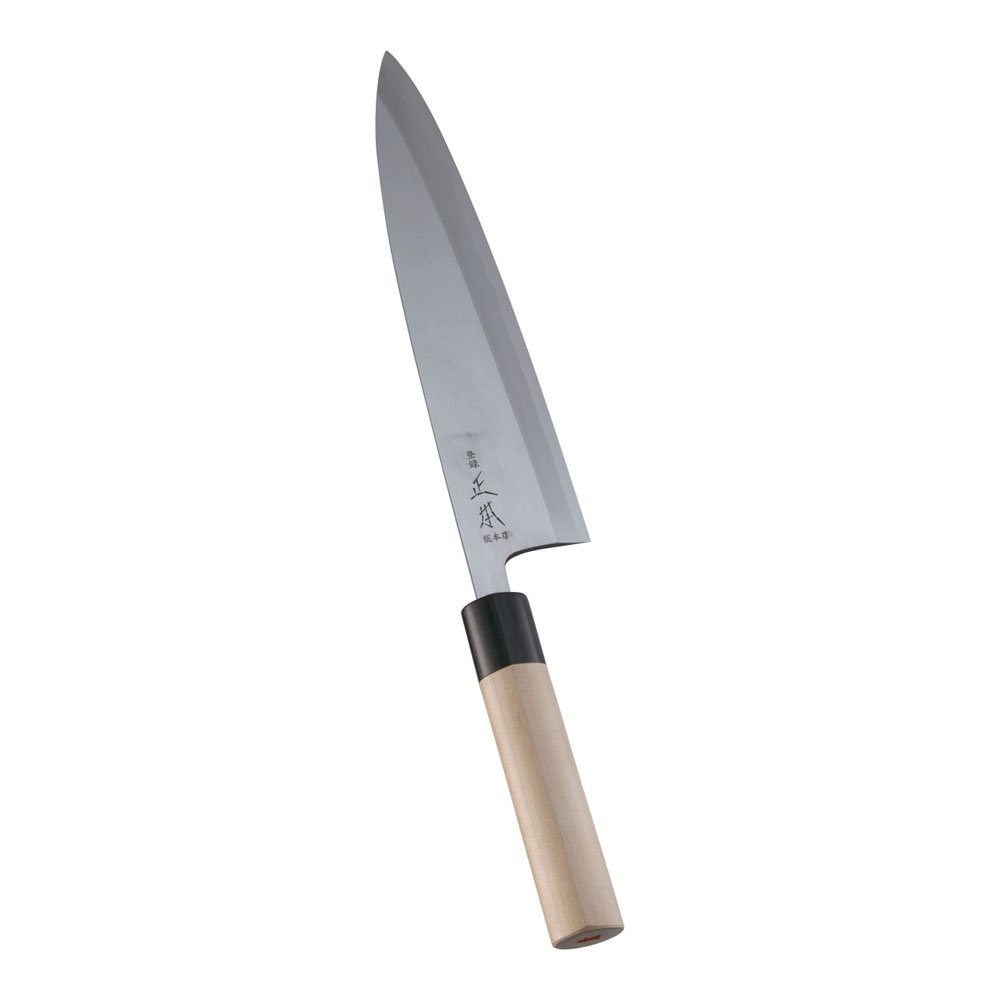 Amazon｜正本総本店 本霞・玉白鋼 相出刃庖丁 24cm 刀身:玉白鋼、柄:水