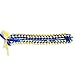 Ribbon Lei - Braided Necklace - Royal Blue & Yellow by A Tangible Thought