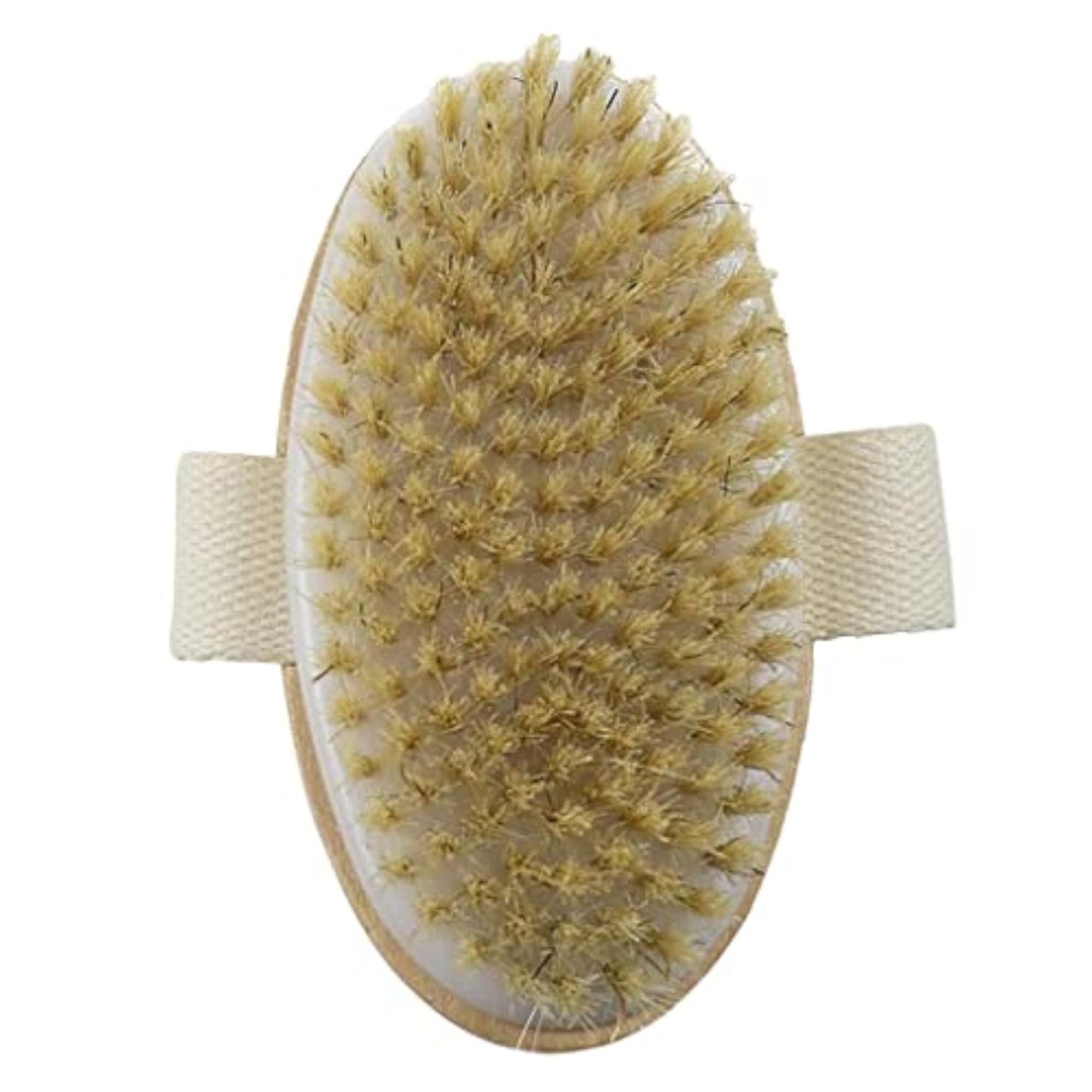 Natural Bristle Dry Skin Exfoliation Bath Brush