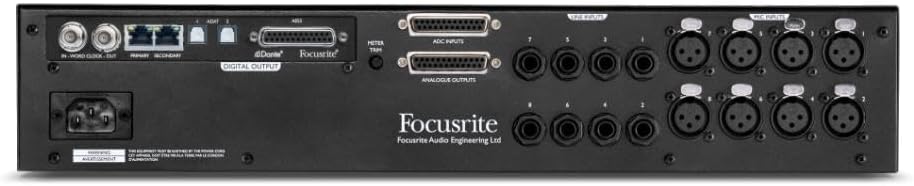 Focusrite ISA ADN2 Two-Channel Precision Analog-to-Digital Card with Dante Connectivity