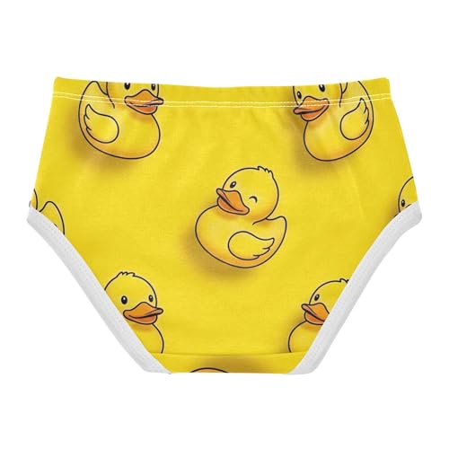 Fancy Toddler Girls Underwear 2t Cotton Panties for Girl Cute Cartoon Yellow Ducks Underpants Briefs2