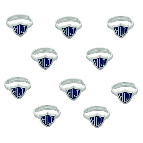 One Moment In Time H14HLJ-B Ring 10 pack Adjustable Blue Mormon LDS CTR
