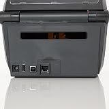 Zebra Drukarka ZD421t z odrywaną krawędzią - 300 dpi - termotransferowa - maks. szerokość druku 108 mm, BTLE, LAN, USB, interfejsy USB-Host (ZD4A043-30EE0EZ)