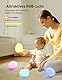 sympa Nachtlicht Kinder Baby Stilllicht Dimmbar mit 8 Farbwechsel, 1H Timer, Speicherfunktion, Bergsteigerhaken, Typ-C-Ladeanschluss Silikon LED Nachttischlampe Ei zum Stillen Schlafen (Weiß)