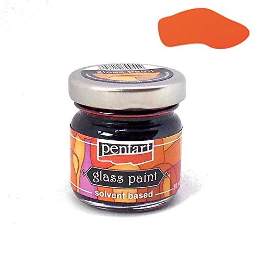Zita´s Creative Glasfarbe 30ml - orange. Glass Paint