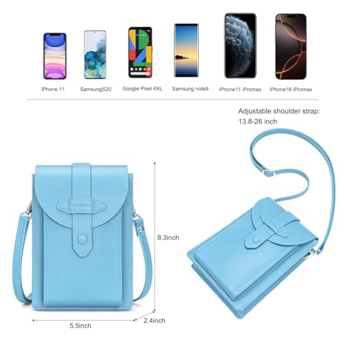 nuoku Small Crossbody Bags for Women with Elastic band Mini Cellphone Purse Designer Phone Bag with Sponge3