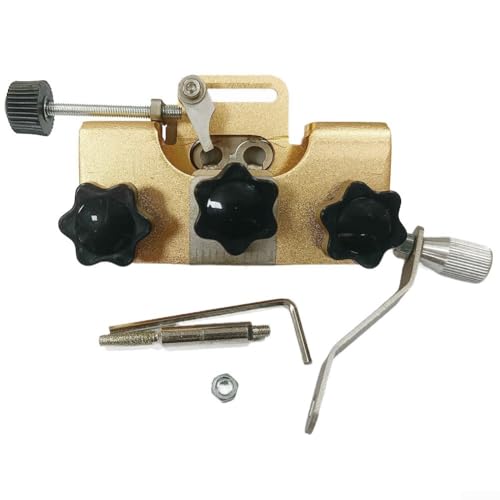 Obtenez parfaitement des chaînes de tronçonneuse avec nos outils de fixation de chaîne de tronçonneuse sans effort (doré)