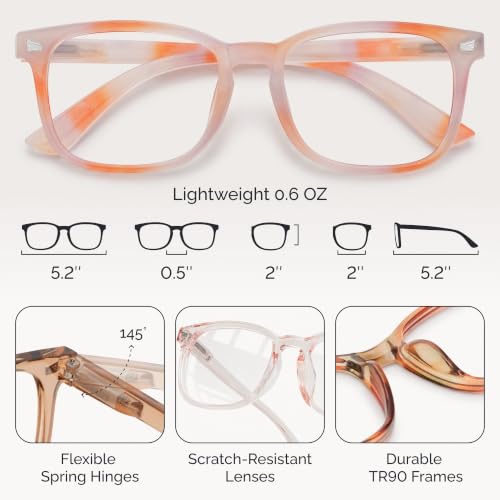 Image of CCVOO Reading Glasses for Women, Eye glasses, Blue Light Readers for Women, Cheaters