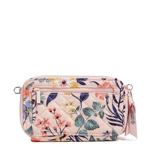 Image of Vera Bradley Women's Cotton All in One Crossbody Purse With RFID Protection