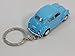 Kinsmart Light Blue Classic VW Volkswagen Beetle Keychain 1/64 Pastel Color Diecast Car