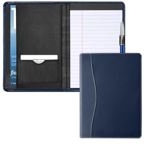 Mini porte-documents junior A5 bleu marine organiseur de notes homme femme