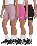 Reebok 3 Pack: Girls 6 Inch Bike Shorts Athletic Spandex Bikers Volleyball Soccer Dance Cheer Gymnastics Under...