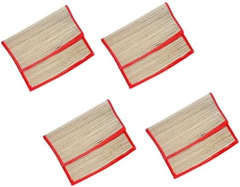 Organic Korai Pai/Kusha Grass/Pattu paai Chatai Assan Handmade Sitting Mat (16" X 12", Multicolour) Pack of 2 image 3