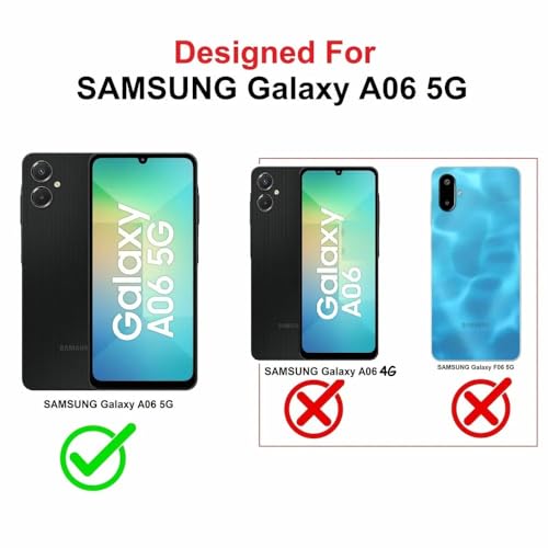 Image of Bintage CASE Mac Safe Design Hard Light Weight Back Case | Soft Border Camera Protect | Dual PU Leather Finish Back Cover Compatible for Samsung Galaxy A06 5G - White & Black