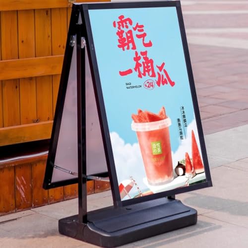 Support de panneau publicitaire extérieur avec pied lestable pour affiche - 5