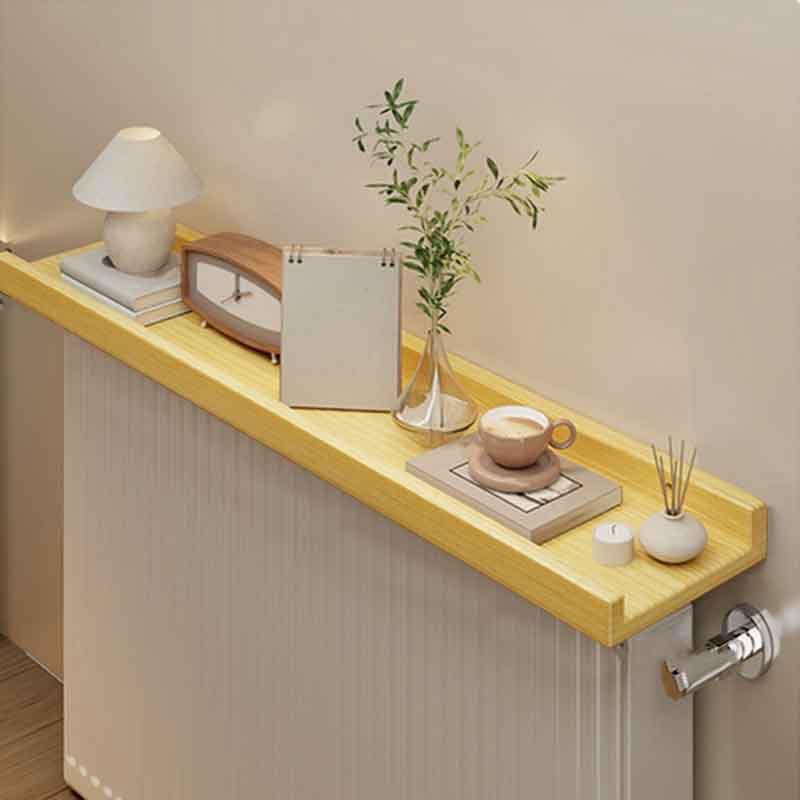 Mensola per termosifone, 30 x 12 cm, bianca, senza trapano, supporto da 6 cm, copertura moderna in alluminio per radiatori, resistente alla polvere e al fumo, decorazione per casa e ufficio
