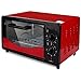 XBSXP 12L Mini-Elektrobackofen Heißluftfritteuse Backofen Temperaturregelung Kompakter Tisch-Timer 800W Halogen-Toaster-Ofen