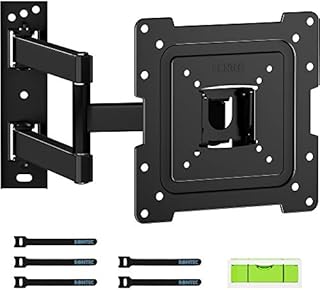BONTEC TV Wall Bracket Mount for most 13-43 Inch LED/LCD/OLED Flat TVs/Monitors, Swivel Tilt, Extendable & Retractable TV Wall Mount With Articulating Arms up to 35kg, Max VESA 200 x 200mm