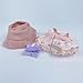 Clothes for Labubu/for Labubu Clothes/for Labubu Outfits/for Labubu Dress, 3-Piece Cute Outfit Set for 17cm Doll - Dress with Floral Bow and Hat (Pink, No Doll Included)