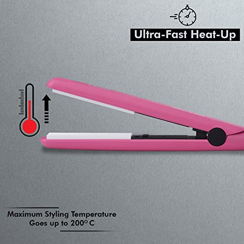 Image of VEGA PROFESSIONAL Mighty Mini Hair Crimper for Salon, Ultra Quick Heat-up, Overheating Protechtion Tecnology, Salon Finish at Home, Suitable for All Hair Types, (VPVMS-09)