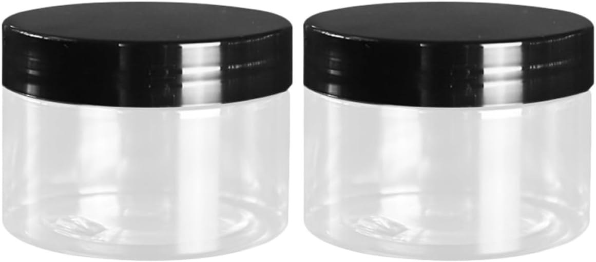 8pcs Mini round Cosmetic Containers 120ml Leakproof Pet Cream Storage Jars Lightweight Makeup Case for Travel and Daily Use