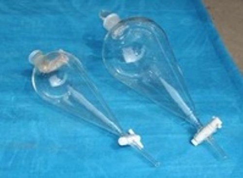 GOWE 2000 ml cristal separatory embudo teflón llave de paso