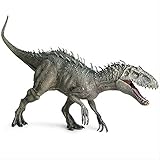  KIJIGHG Jurassic Indominus Rex Figuras de acción Boca Abierta Savage Tyrannosaurus Dinossauro World Anime Modelo de Dibujos Animados 34X18X8Cm