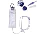 Denshine Disposable Enteral Nutrition Bag Feeding Bag, 1200ml Enteral Delivery Gravity/Pump Feeding Bag Set, Detachable Connector