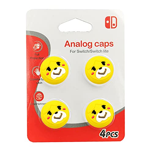 magictodoor Empuñaduras de silicona para Nintendo Switch o Switch Lite Joy-Con Caps Animal Crossing 4 unidades