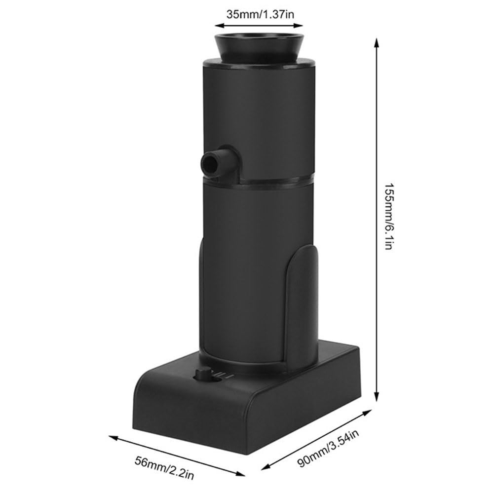 Affumicatore portatile per cocktail, affumicatore portatile per alimenti, kit con infusore per bevande fredde, per carne, barbecue, formaggio, cocktail, bevande, bistecca, salmone, piccolo, nero