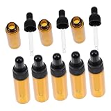 ADOCARN 20stücke Flasche Mit Tropfer Bernsteinflaschen Leere Flasche Mit Tropfer Kleine...