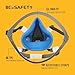 BEESAFETY Half Face Respirator Mask with 2 A1 Gas Filters & 8 P2 Dust Replacement Filters, RD-510 Reusable Respirator for Cleaning,Painting, Resin, Solvent Fumes,Sanding,Home and Industrial Dust