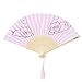 ręczny składany wentylator Japoński składany wentylator Słodkie kobiety wentylator i wiatr lato mini przenośny wentylator składany składany wentylator dekoracje (Color : A)