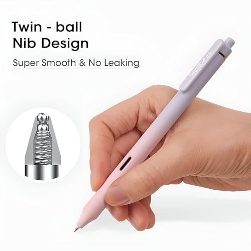 Bolígrafos Retráctiles de Tinta de Gel 0.5mm Negro 8 Unidades miniatura 3