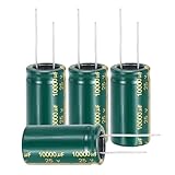 MECCANIXITY 6Pcs Electrolytic Capacitor High Frequency 10000UF 25V with Aluminum Radial Leads 18 x 35mm High Ripple Current Low Impedance