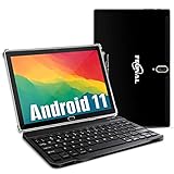 Android 11.0 Tablet, 2 in 1 Tablet 10.1 inch, 4G Cellular Tablet with Keyboard, Octa-Core, 64GB...