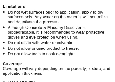 Akona Concrete & Masonry Dissolver - Removes & Softens Mortar & Cement, Heavy-Duty, Great for Tools & Mixers (28 Ounce)
