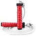 Embracing Sport Challenger Weighted Jump Rope for Men & Women 1 lb Heavy Weighted Rope and Ball Bearing Handle Weight - High Resistance - Burn Body Fat for HIIT Crossfit Endurance