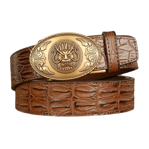 Ceinture boucle clic automatique 3.5 cm ajustable sans trou pour homme