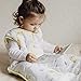molis&co Muslin Sleeping Bag for Baby, Super Soft and Warm Wearable Blanket Sack, Unisex 0-6 Months. 2.5 TOG (27.5'') Ideal for Winter. Unisex Safari Giraffe Print in Yellow and Green